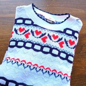 Vintage Oversized Heart Sweather Valentines Day